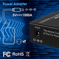 Fiber to Ethernet Media Converter Gigabit Multi-Mode SFP LC Module 1.25G 10/100/1000M RJ45 MMF 850nm 550m FTTH 3-Year Warranty