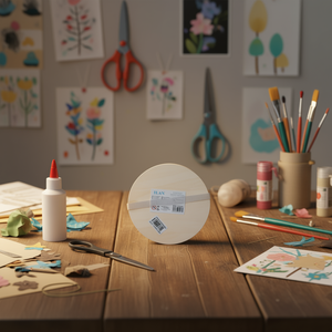 Dischi di legno rotondi Ilan da 25 cm, spessore 2,5 mm, confezione da 12 pezzi per lavori artigianali e progetti fai-da-te - Product Image 2