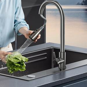 Fregadero de Cocina Grande de Acero Inoxidable 304 con Desagüe a la Derecha, Fácil de Limpiar, para el Hogar - Product Image 4