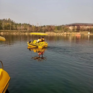 Battello a pedali in acciaio per due persone barca elettrica per viaggi sul lago con parco acquatico Tour commerciale in fibra di vetro Waterplay - Product Image 3