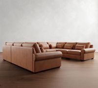 Canapé d'angle modulaire sans accoudoirs avec coussins détachables et support lombaire – Canapé sectionnel rembourré de luxe moderne pour salon