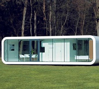 Préfabriquée 40 40 pieds, Double étage, 1 chambre à coucher, magasin de modulation, Villa, conteneur flottant, maison pour en roumanie, suède