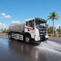 Camión Cisterna Eléctrico de 196 kWh, 10 CBM, 4x2, de Servicio Medio, con Autonomía de 200 km, para Limpieza de Vías Municipales