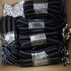 G12 G16 G20 connecteur aviation câble spiralé spiralé spiraalkabe ressort rétractable bouclé <span class=keywords><strong>rallonge</strong></span> <span class=keywords><strong>télescopique</strong></span> cordon d'alimentation - Product Image 6