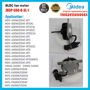 มอเตอร์พัดลมไร้แปรงถ่าน ZKSP-560-8-3L-1 11002015000083 อะไหล่แท้สำหรับชุดภายนอก HVAC - Product Image 2