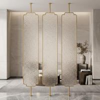 Panneau décoratif de séparation de pièce autoportant en acier inoxydable 304 découpé au laser pour la décoration intérieure de mariages, hôtels et halls d'entrée