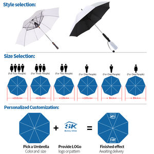 Ventilateur de refroidissement automatique par brouillard pour l'extérieur Système électrique Nouveau design Ventilateur de refroidissement par brouillard automatique Parapluie Ventilateur intégré manuel - Product Image 6