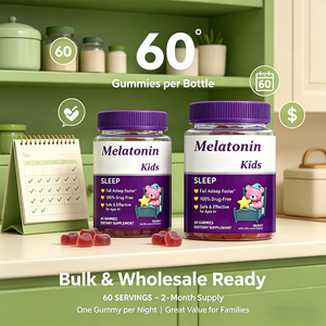 Gomitas de Melatonina para <span class=keywords><strong>Niños</strong></span> al por Mayor, <span class=keywords><strong>Vitaminas</strong></span> para Dormir, Ayuda a que los <span class=keywords><strong>Niños</strong></span> se Duermen Naturalmente, Gomitas de Melatonina de Baja Dosis, 60 Gomitas - Product Image 6
