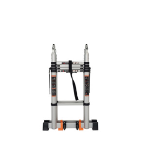 Échelle télescopique extensible pliante en aluminium double face moderne pour l'extérieur - Product Image 3