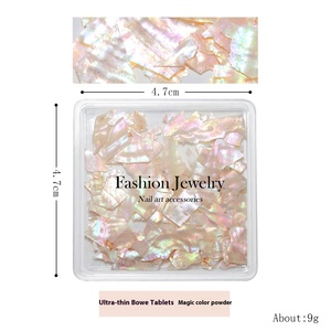 Aurora Iridescent <b>Abalone</b> <b>Shell</b> Nail Flakes Thin Pearl Mica Pieces 3D Broken <b>Shell</b> Nail Art Decoration - Product Image 5
