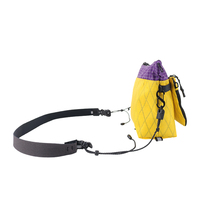 Sac Sacoche Unisexe Décontracté en Nylon UHMWPE Imperméable Colorblock avec Fermeture Éclair, Sac à Bandoulière pour Voyage et Usage Quotidien