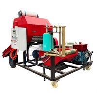 Presse à balles ronde pour ensilage, alimentée au diesel, entièrement automatique, pour ensilage de fourrage et paille, capacité 600 kg, garantie 4 ans