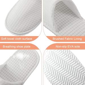 รองเท้าแตะผ้าฟลีซสำหรับผู้ใหญ่แบบยูนิเซ็กซ์, 1 คู่, สีขาว, ขนาดสากล, 11*28 ซม., รองเท้าแตะแบบใช้แล้วทิ้งสำหรับงานแต่งงาน - Product Image 4