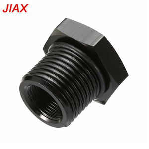 Adaptateur fileté de précision CNC pour <span class=keywords><strong>filtre</strong></span> <span class=keywords><strong>à</strong></span> <span class=keywords><strong>huile</strong></span> et <span class=keywords><strong>filtre</strong></span> <span class=keywords><strong>à</strong></span> carburant - Plusieurs options de taille - Aluminium anodisé noir et acier robuste - Product Image 3
