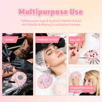 Palette de mélange pour maquillage, accessoires de beauté tendance sur TikTok, palette de mélange pour artiste en cosmétique, palette de mélange pour nail art