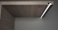 Profilé en aluminium LED moderne de haute qualité série 6000 pour armoire et placard, design anti-éblouissement encastré, pliage et découpe pour mobilier