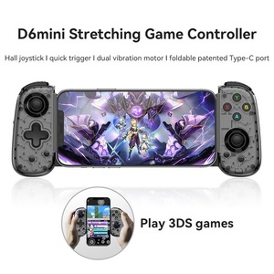คอนโทรลเลอร์เกม D6 Mini Stretch แบบไร้สาย พร้อมจอยสติ๊ก Hall Effect และระบบสั่นคู่ สำหรับโทรศัพท์ Android, <span class=keywords><strong>iOS</strong></span> และ Switch - Product Image 1