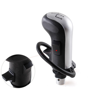 Man Truck Bus Gear <b>Shift</b> <b>Knob</b> 81326200112 Black Silver Leather Ergonomic Handle - Product Image 1