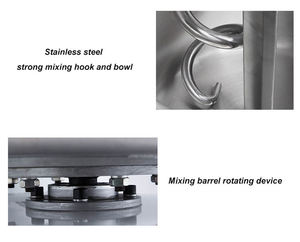 Mélangeur à pâte <span class=keywords><strong>professionnel</strong></span> 10 <span class=keywords><strong>kg</strong></span> 30 <span class=keywords><strong>kg</strong></span> 50 <span class=keywords><strong>kg</strong></span> pour cuisine, machine industrielle en acier inoxydable, mélangeur à pâte spiralé commercial pour pizza et pain - Product Image 5