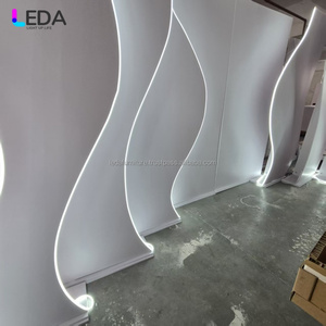 LEDA Support de toile de fond blanc réglable et résistant pour mariage Toile de fond acrylique pour événement de luxe pour mariage - Product Image 6