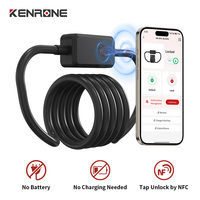 Antivol de vélo NFC sans batterie, déverrouillage sans clé par contact, câble antivol pour vélo électrique, moto, trottinette électrique, poussette, skateboard