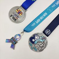 Médaille personnalisée pour la finale de la soirée de combat, trophée en alliage de zinc plaqué or, argent et bronze, avec gravure 3D, médaille de boxe