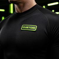 Étiquette en caoutchouc personnalisée avec logo 3D par transfert thermique pour vêtements de sport, patch en silicone doux au toucher, insigne sans étiquette thermocollant, fabrication OEM, lavable