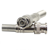 Vente en gros d'accessoires de vidéosurveillance Vis à souder intelligente mâle femelle RG59 Câbles vidéo Noyau de cuivre Conector Caméra BNC Connecteur CCTV