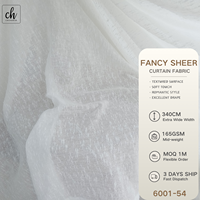 Tissu de rideau transparent de luxe style chenille, drapé doux à pois 3D, filtrant la lumière, moderne et romantique, en stock/mètre pour la maison, le yoga, le café
