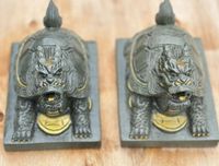 Usine en gros personnalisé sculpture sur pierre et sculpture granit dragon tortue statue fengshui vert pierre tortue statue