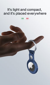 Da lộn da airtag trường hợp đối với Apple cho Alcantara Keychain Thẻ dog Collar cho điện thoại di động airtag Bìa - Product Image 2