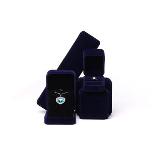 Boîtes à bijoux en velours avec logo personnalisé, styles carrés de haute qualité, différentes couleurs, emballage simple et luxueux, style personnalisé, élégant - Product Image 6