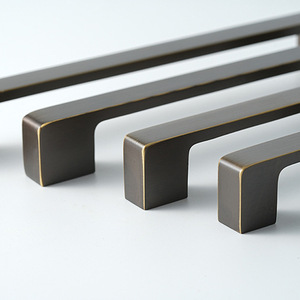 Solid Brass Cabinet Handles Nordic <strong>Gold</strong> <strong>Drawer</strong> <strong>Pulls</strong> for Hotel Dresser Wardrobe Kitchen Luxury Finish - Product Image 3