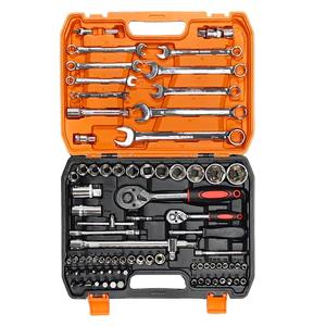 82-Pieces Hand Operated Auto Repair <b>Tool</b> <b>Set</b> Quick Release Ratchet Wrench Combination Multi-Functional Socket <b>Tools</b> Hard - Product Image 6