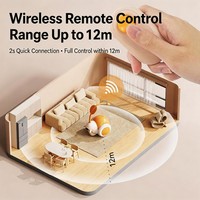 Jouet interactif pour animaux de compagnie, balle télécommandée classique à LED rechargeable, écologique, best-seller, pour chiens et chats