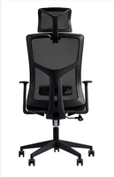 Chaise de bureau à dossier haut en maille ergonomique au design moderne avec matériau en tissu élévateur de transfert