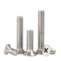 Tornillos de máquina de cabeza avellanada Phillips de acero inoxidable métricos no estándar CNC personalizados M2M3M4
