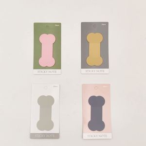 Notes autocollantes créatives personnalisées en forme d'os, colorées, transparentes, essentielles pour la rentrée scolaire - Product Image 6