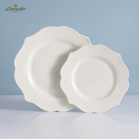Vaisselle et Assiettes Bols en Porcelaine Fine Neufs, Blanches, Modernes, en Dentelle, Luxe, en Gros, avec Logo pour Mariage Restaurant