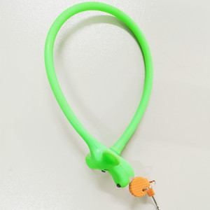 2022 नए सिलिकॉन ताला केबल ताला बाइक सामान प्यारा कुत्ता आकार ताला - Product Image 4