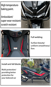 Nouvelle barre de protection avant et arrière Zongshen <span class=keywords><strong>Cyclone</strong></span> RT3, pare-chocs anti-chute, protection de silencieux, accessoires de modification de scooter, acier - Product Image 5