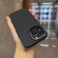   Funda Rígida de Fibra de Carbono para Carretera, Modelo a Prueba de Golpes con Paquete Completo de 15 Piezas para Teléfono Apple iPhone 16 Pro Max