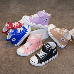 Scarpe Casual in Tela Traspiranti e Leggere per Bambini, Modello High-Top con Suola in Gomma per Ragazze e Ragazzi - Product Image 2