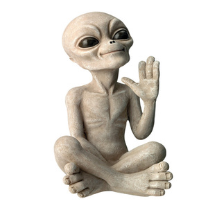 Statue d'extraterrestre OVNI en résine pour la vente - Product Image 1