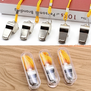Sifflet de prix usine avec lanière en acier inoxydable formation Apito Sifflet d'urgence entraîneurs de survie arbitre Sport fête Silbar - Product Image 5
