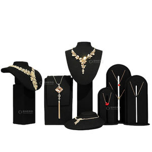 Buste en métal Présentoir à bijoux Présentoir à bijoux en métal Présentoir à bijoux Anneau Boucles d'oreilles Collier Accessoires d'affichage - Product Image 2