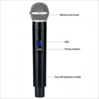 Système de microphone sans fil professionnel HX2, nouvelle conception, UHF, avec un excellent prix, système de microphone sans fil professionnel UHF