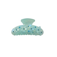 Barrette à cheveux en plastique PVC de style français avec des strass pour les filles, accessoires de cheveux pour un usage quotidien