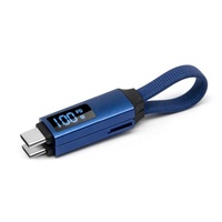 Cable USB para Llavero 3 en 1, Cable de Carga Rápida con Pantalla LED Magnética, Magnético N52, Cargador OTG de Teléfono a Teléfono para Todos los iPhone