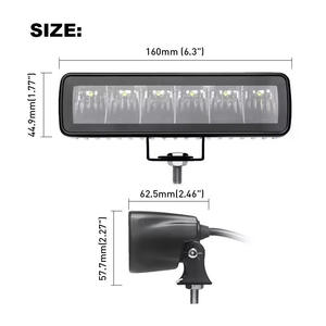ไฟทำงาน LED ขนาด 6.3 นิ้ว 25W 2000LM สีน้ำเงิน สำหรับรถออฟโรด 4x4 กันชนหน้า บาร์เหล็กสำหรับรถกระบะ 4WD SUV สภาพใหม่ - Product Image 3